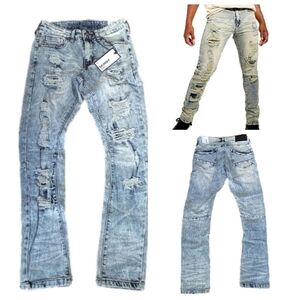 Rue21 Light wash destroyed skinny Arc jeans